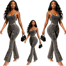 Load image into Gallery viewer, IT GURL BLACK ACID PANTS SET