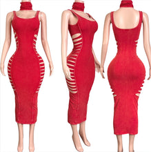 Load image into Gallery viewer, SEXYYY MAMII CUT OUT RED ACID DRESS