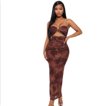 Load image into Gallery viewer, Strapless Floral Print Summer Dress
