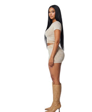 Load image into Gallery viewer, Taupe Mineral Wash Ribbed 2 Piece Set
