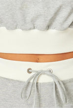 Load image into Gallery viewer, Grey Ruffle Shorts Two Piece Set
